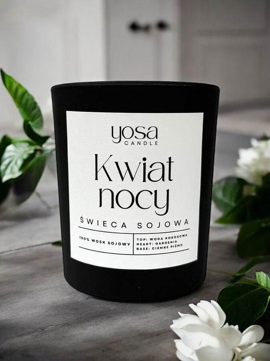 świece zapachowe Świeca Sojowa Kwiat Nocy Premium
