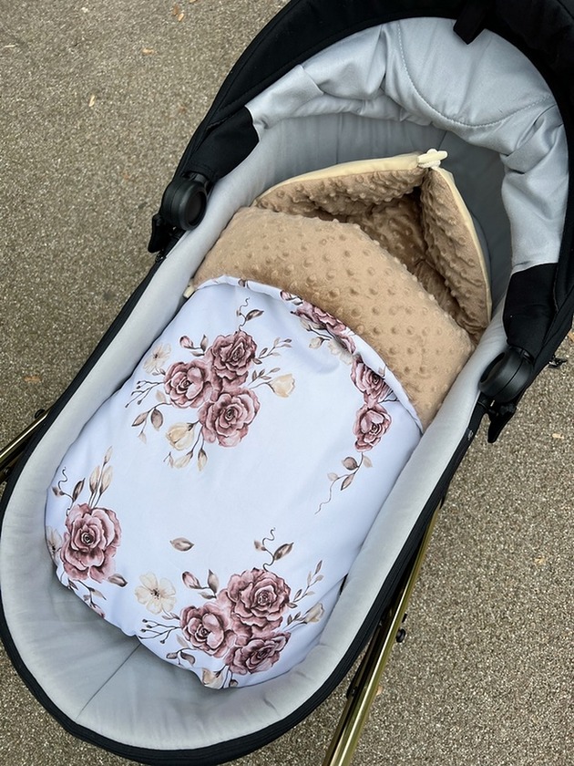 śpiwory i rożki niemowlęce Śpiworek do gondoli "Flowers"