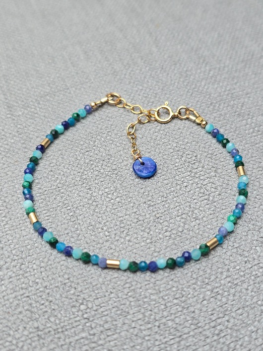 bransoletki złote Mini Lazur Na Nadgarstek