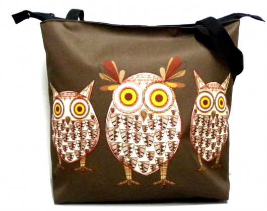 Duża torba na zamek z autorskim motywem:) Gaul Designs