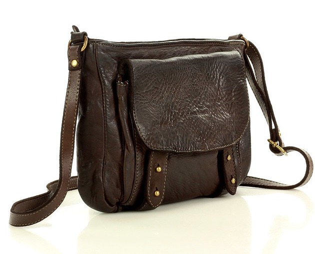 Torebka listonoszka skórzana vintage messenger Marco Mazzini