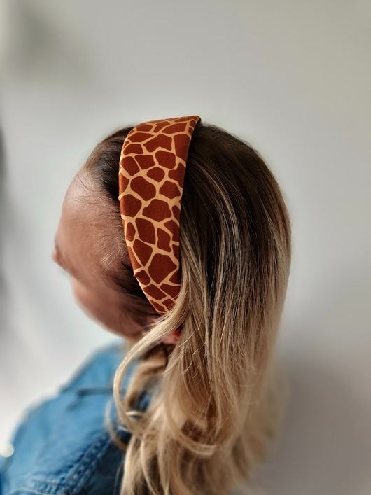 opaski do włosów Jedwabna opaska do włosów safari chic SILK CHARM