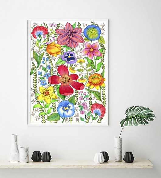 grafiki i ilustracje Kwiaty