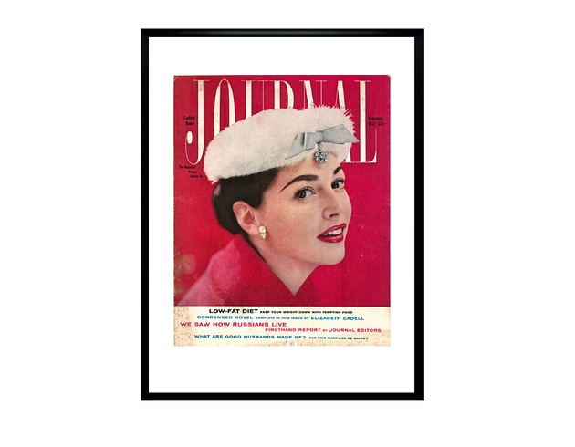 grafiki i ilustracje Oprawiona okładka magazynu dla kobiet JOURNAL  z 1957 r