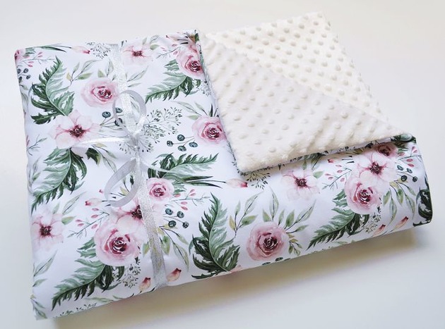 kocyki, kołderki, pościel dla dzieci Wyjątkowy kocyk minky MAGNOLIE