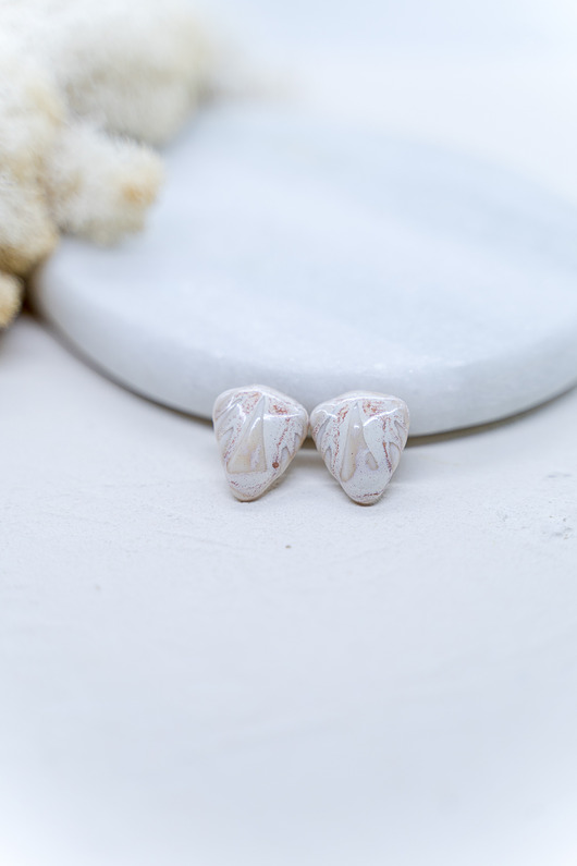 kolczyki ceramiczne Kolczyki porcelanowe SMALL