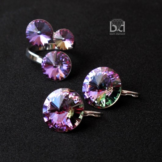 Trójwymar koloru kryształ Swarovski w komplecie Black Diamond