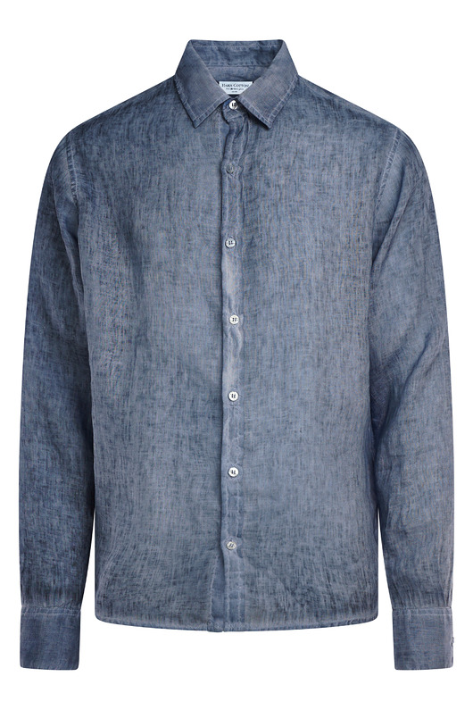 koszule męskie Koszula lniana - Shr-0088F