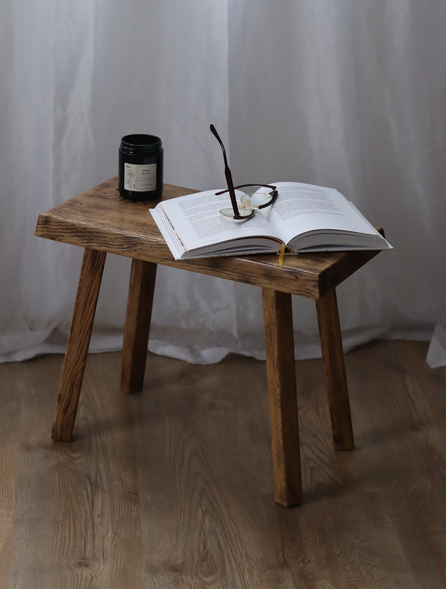 stołki Ławeczka / stołek dębowy  rustykalny