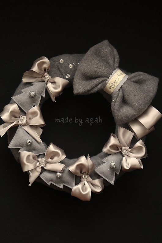 Wianek {Silver Christmas} made by agah