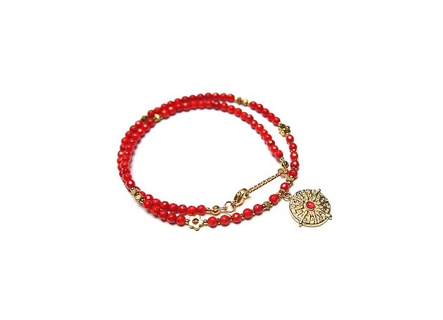 chokery Koral naturalny vol. 4 /choker/ naszyjnik  Szlachetna kolekcja