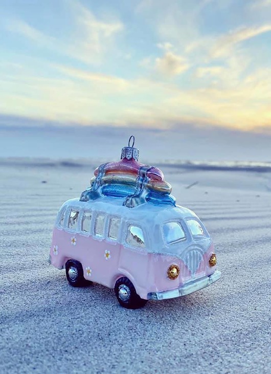 ozdoby choinkowe Hippie Van Różowy