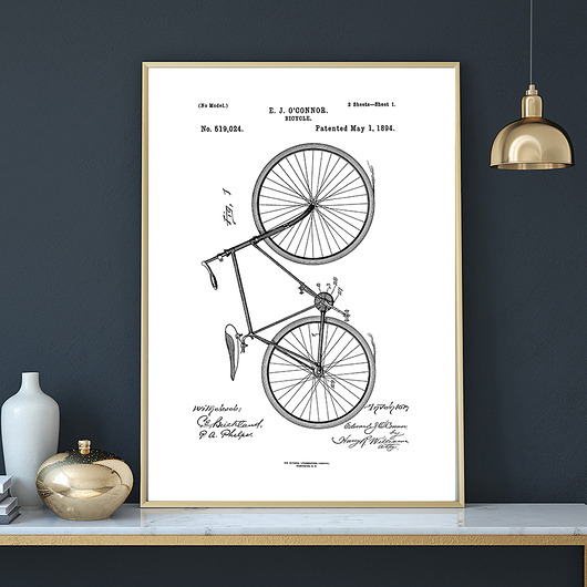 Plakat BICYCLE PATENT muybien