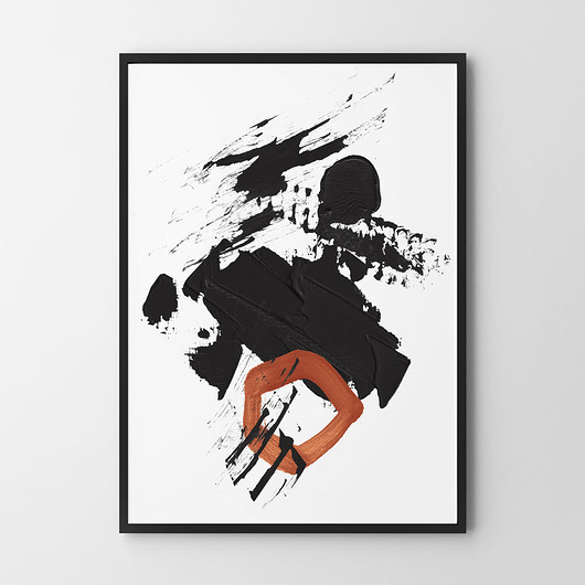 plakaty Plakat abstrakcja z miedzianym - różne formaty
