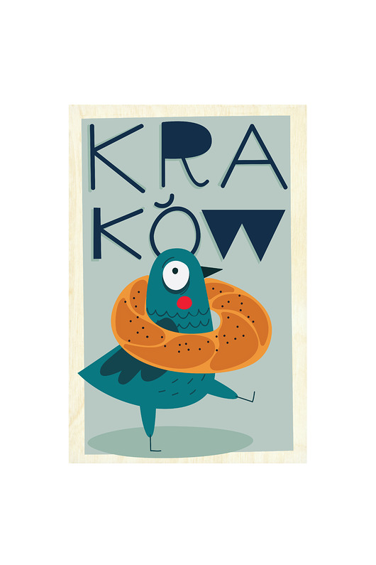 kartki scrapbooking Drewniana kartka - Kraków