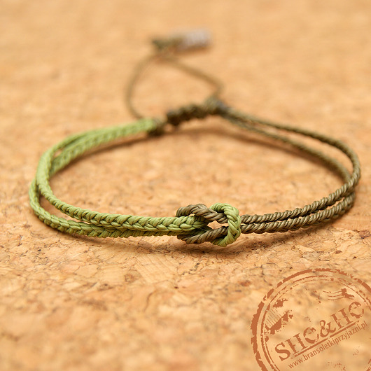 Knot- military green/pistachio SHEandHE