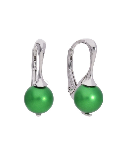 kolczyki swarovski Kolczyki z fioletową perłą Swarovski