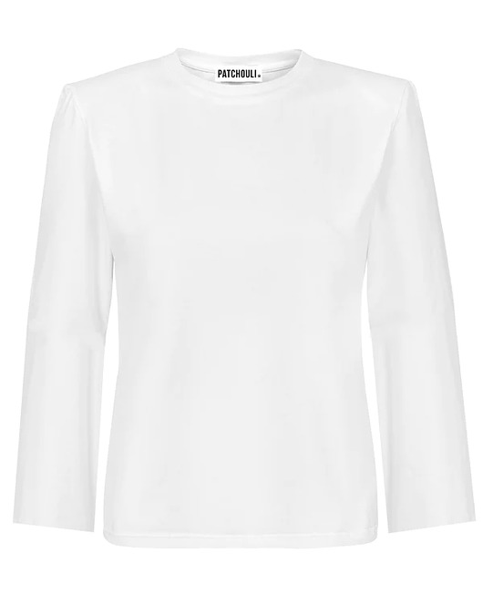 bluzki z długim rękawem damskie Longsleeve Proud white