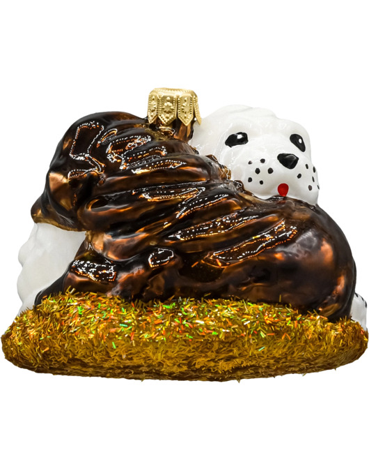 ozdoby choinkowe Bombka choinkowa: Dwa wtulone psy