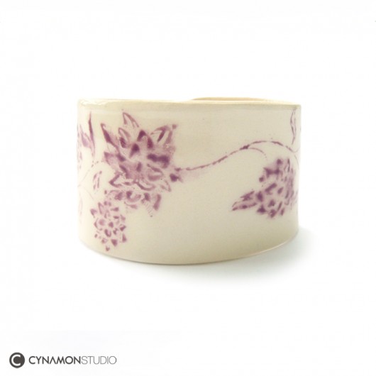 Bransoletka porcelanowa cynamon studio