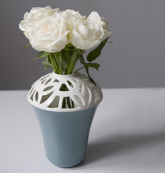 Porcelanowy ażurowy wazon  imkadesign