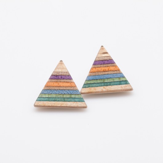 #recycledskateboard earring BoardThing