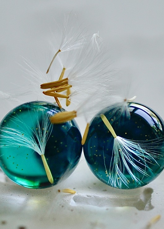 Kolczyki - sztyfty z dmuchawcem Grol Jewellery