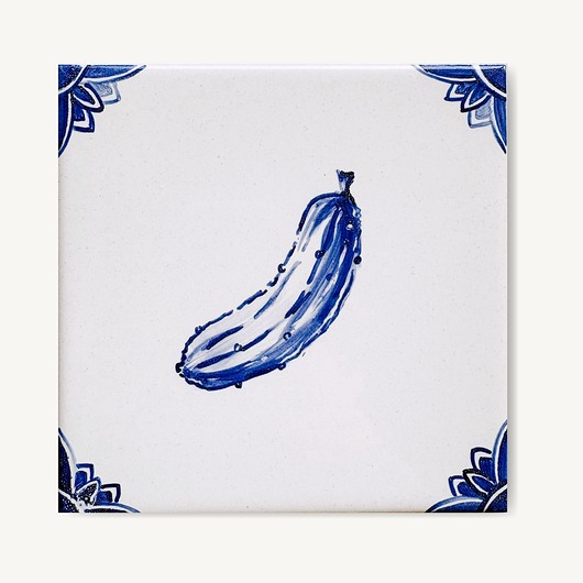 podkładki do kuchni Ogórek kiszony na kafelku