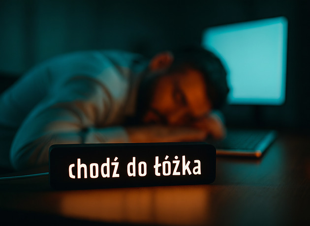 dekoracje świetlne Lampa CHODŹ DO ŁÓŻKA 