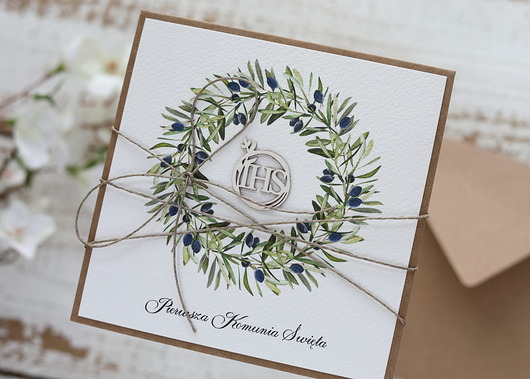 kartki na komunię Oryginalne życzenia komunijne - kartka na komunię