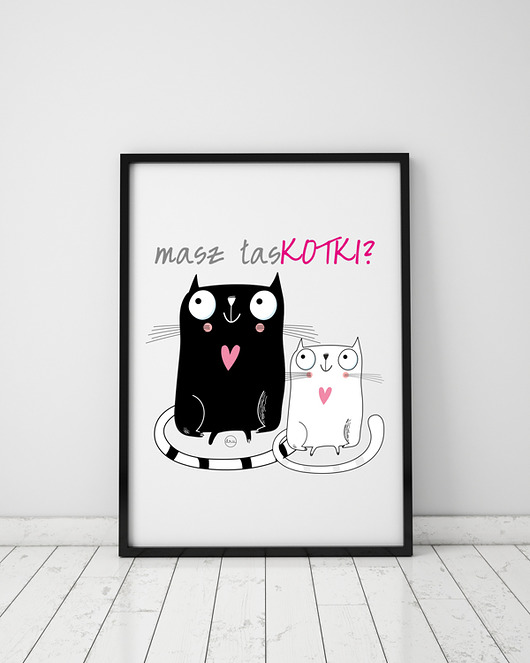 plakaty Plakat z kotami. Masz łaskotki?