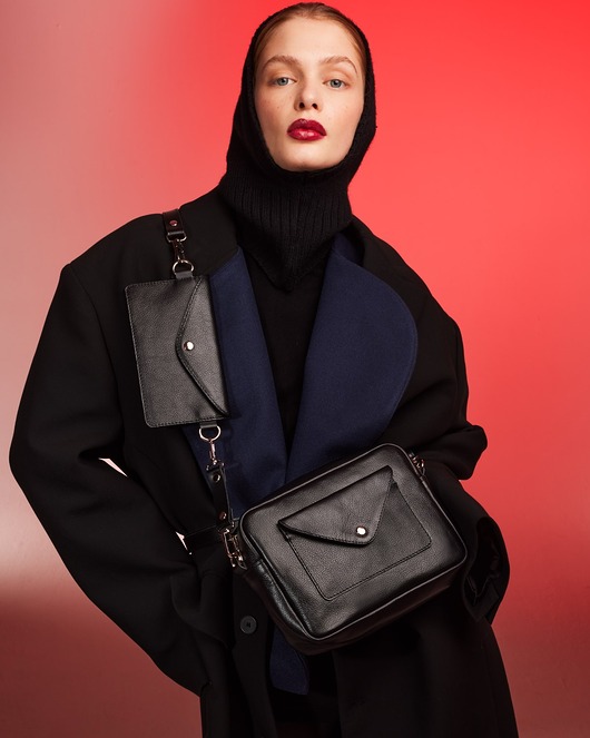 torby na ramię Torebka Double Bag NERO