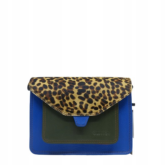 torby na ramię Torebka damska skóra naturalna obrotowa klapka 4w1 unikatowa eko OLIVKA