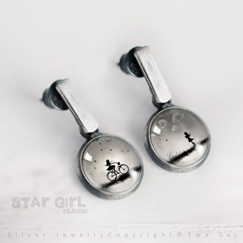 Star Girl Classic - p.925 mini earrings Ewa Saj  Silver
