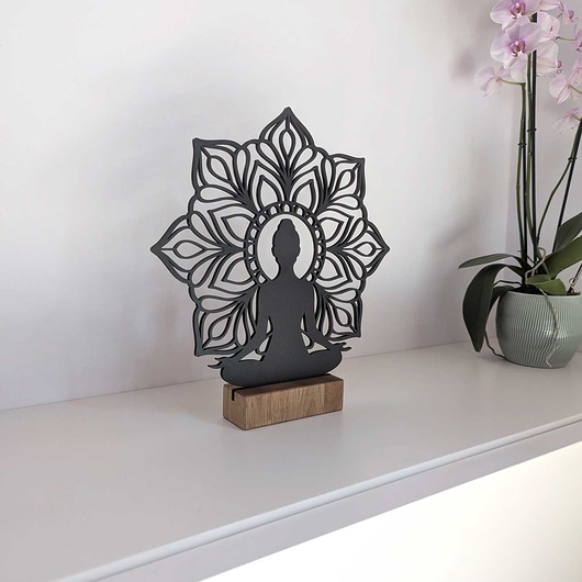 figurki i rzeźby Yoga Girl mandala stojąca dekoracja