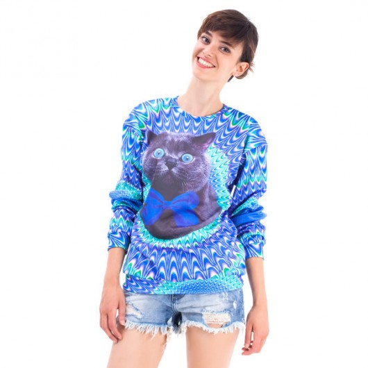 Crazy Cat sweater Mr Gugu Miss Go