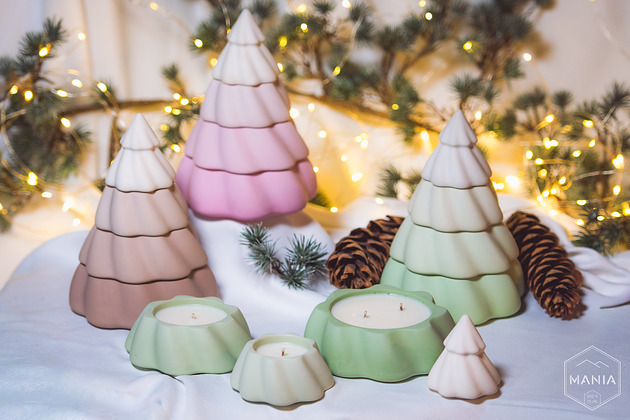 Boże Narodzenie - inne Świąteczna świeca sojowa