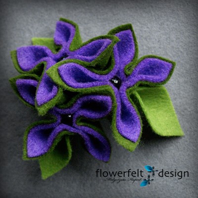 oliwkowośliwkowa  FlowerFelt Design
