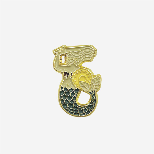 broszki Pin Syrenka Retro