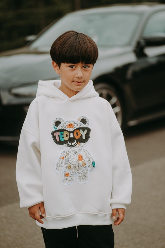 bluzy dla chłopców Bluza oversize Funky Teddy