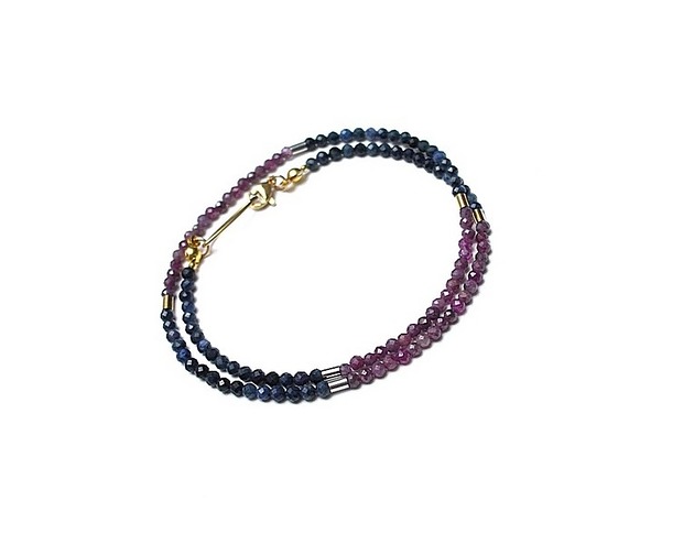 chokery Szafiry i rubiny mix choker - Szlachetna kolekcja