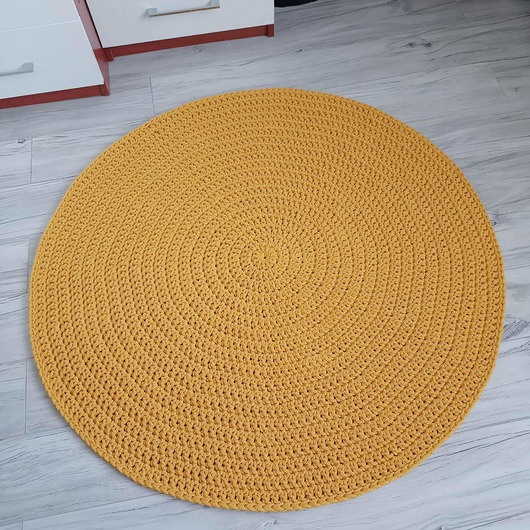 dywany Dywan okrągły ze sznurka bawełnianego 110cm