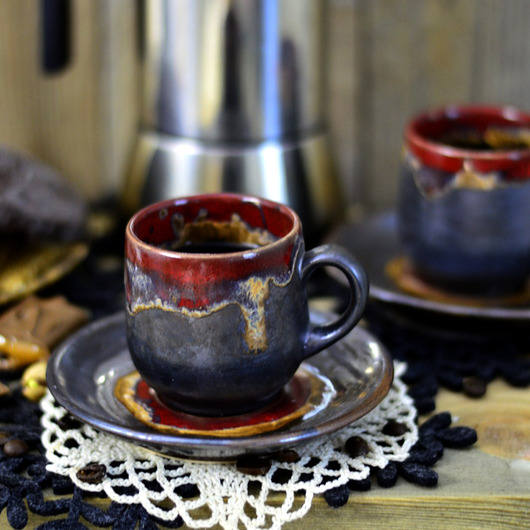 Filiżanka espresso 100 ml ze spodkiem  ArtMika design