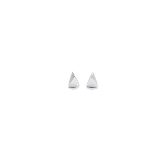 kolczyki srebrne Kolczyki srebrne TRI MINI / satin silver earrings