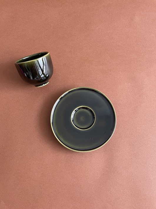 kubki i filiżanki Czarka espresso 60ml (butelkowa zieleń) espresso podwójne