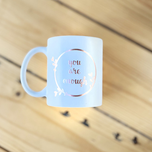 kubki Kochaj siebie Rose gold kubek 330ml