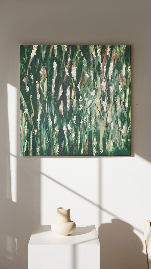 obrazy Obraz ręcznie malowany na płótnie 50 x 50 cm - Abstrakcja - Nadzieja