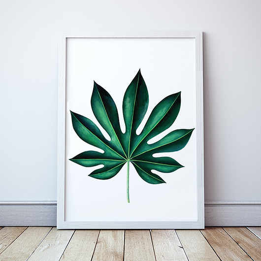 Plakat Motywy Roślinne Liść 2 Wallie Studio Dekoracji