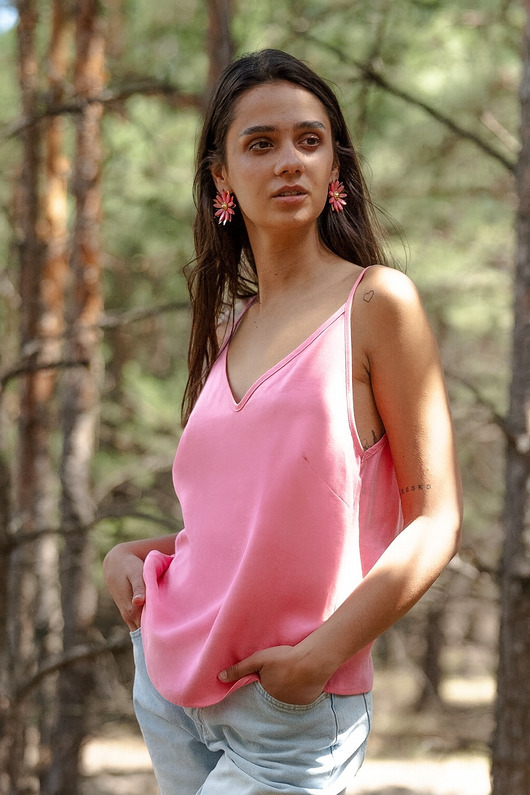 topy damskie Top w stylu bieliźnianym, ROSEBLOOM