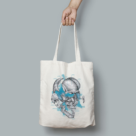 torby na ramię Torba Anatomiczna Czaszka